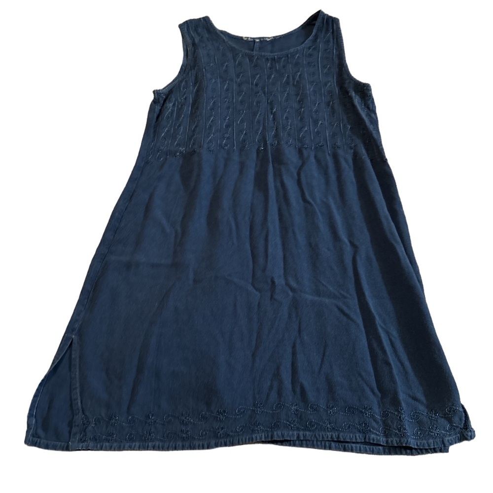 Women's Sleeveless Navy Blue Dress